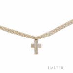Wempe Kette mit Kreuzanhänger Gelbgold 18K mit 1ct Diamanten und Zert. Vorschau