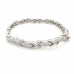 Diamant Armband 19 cm ca. 3,14 ct Brillanten Weißgold 750/ 18K Vorschau
