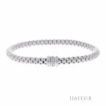 Fope Flex it Solo Armband 17cm Weißgold 750 / 18K mit 0,1ct Diamanten - Bild 2 Vorschau