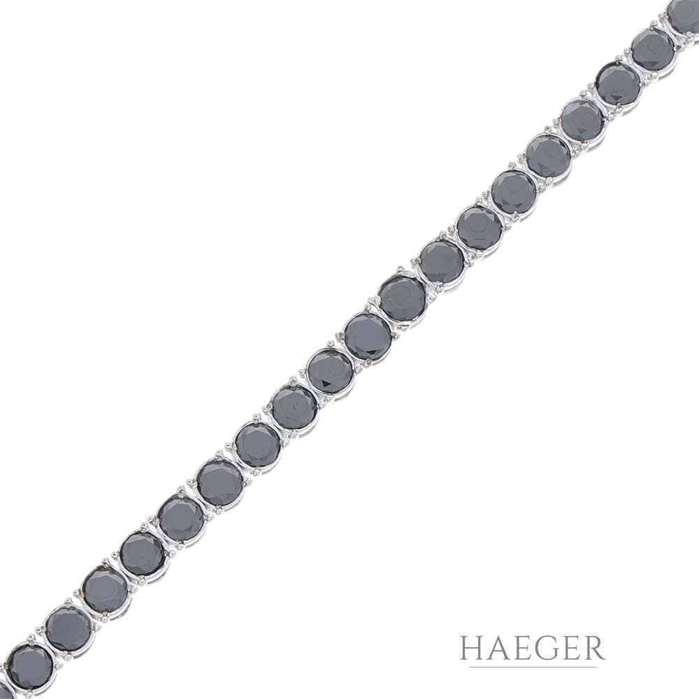 Diamant Riviérearmband Weißgold 585 / 14k. ca. 7,00 ct.