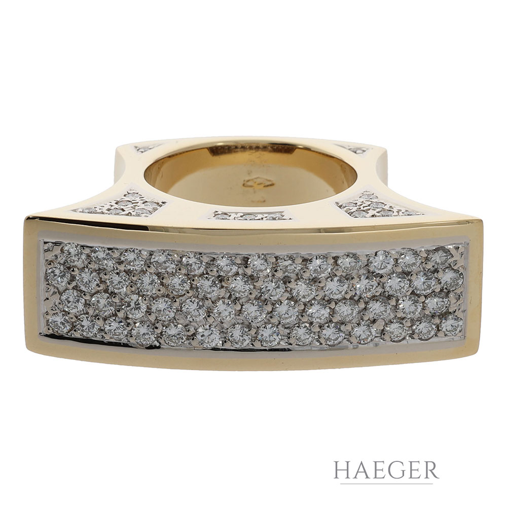 Diamant Ring Gelbgold 750/18k. ca 3,00 ct. - Bild 2