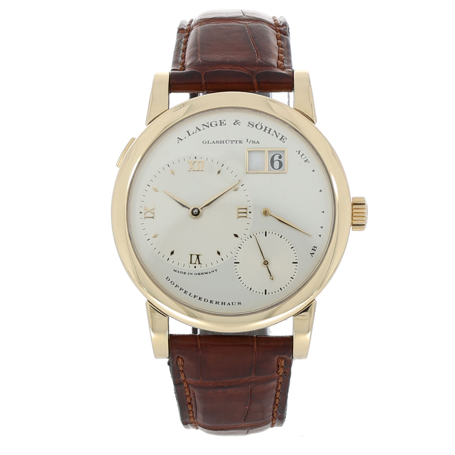 A. Lange & Söhne Lange 1 Ref. 101.021 Gelbgold Full Set Germany 1997 Top Zustand