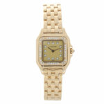 Cartier Panthère Lady in Gold 18K Factory Diamond Setting 1990’s Vinateg Watch Vorschau