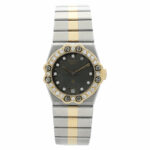 Chopard St. Moritz Ref. 8024 Stahl/Gold Diamond Dial+Bezel 1990’s Vintage Watch Vorschau