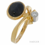 Lapponia Diamant Saphir Ring Gelbgold 750 / 18 k. ca. 0,10 ct. Vorschau