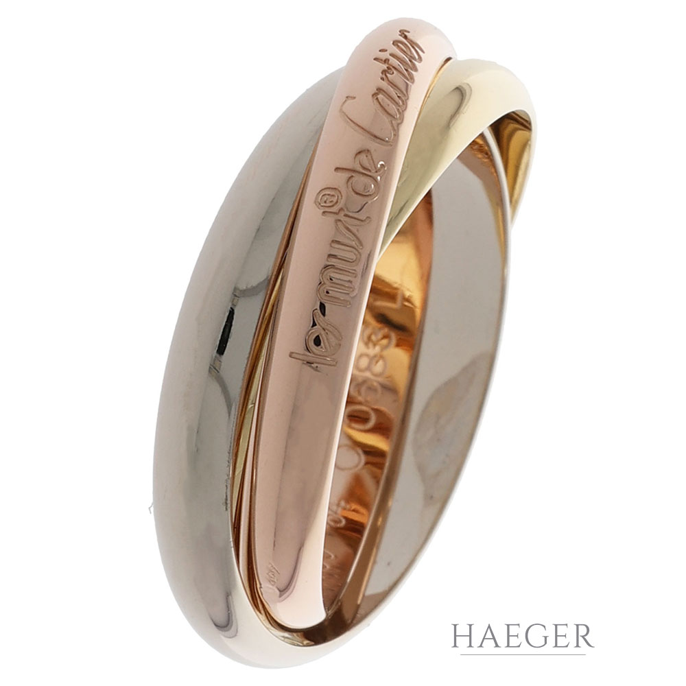 Cartier Trinity Ring Tricolorgold 750 / 18k. GR. 61