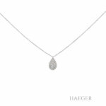 Wempe Diamant Collier Tropfenform Anhänger Weißgold / 750 k. 0,80ct. - Bild 2 Vorschau