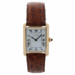 Cartier Tank Louis Cartier Ref. 78086 Gold 18K Emaille Zifferblatt ca. 1980 Handaufzug Vorschau