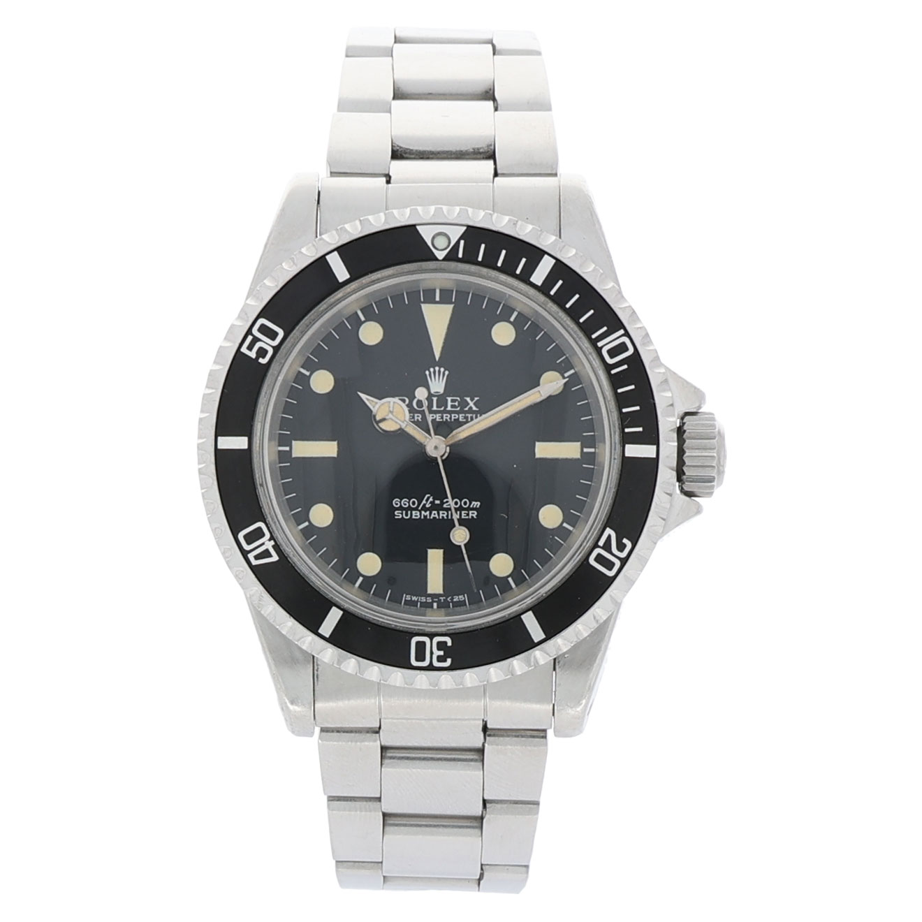 Rolex Submariner (No Date) Ref. 5513 matt non serif Dial honey patina 1973 unpolished