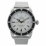 Breitling Superocean Heritage 42 A17321 Stahl Schwarze Lünette Top Zustand Vorschau