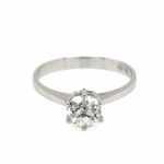 Solitärring Gr. 55 ca. 0,90 ct Diamant Weißgold 750/ 18K Vorschau