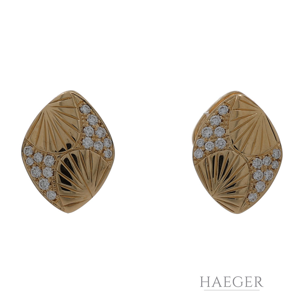 Kat Florence Diamant Ohrstecker Gelbgold 750 / 18 Kt. ca. 0,20ct.