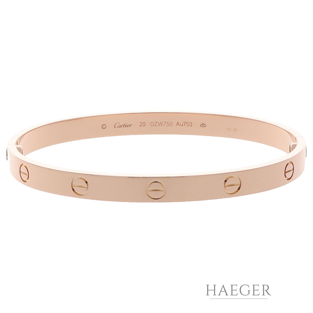 Cartier Love Armreif Roségold 750/18k Gr 20 m. Zertifikat - Bild 2