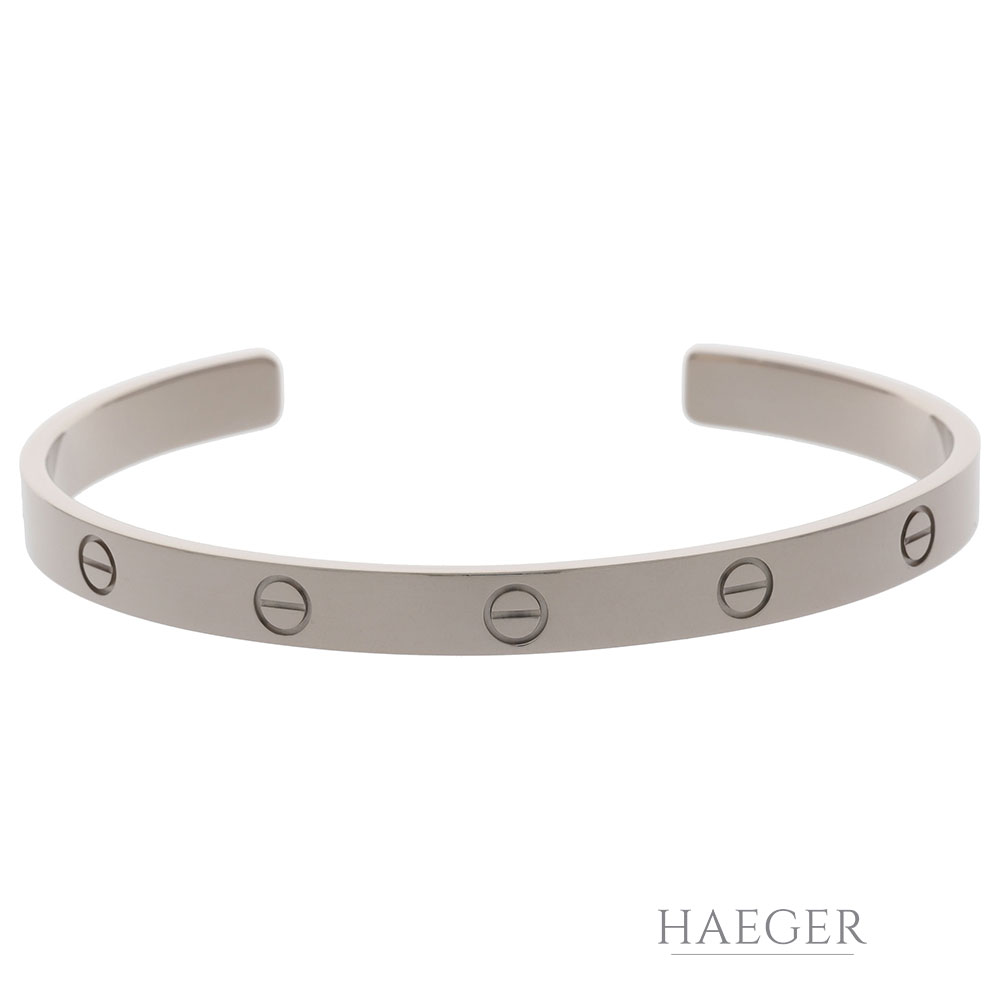 Cartier Love Armreif Weißgold 750 / 18kt. GR. 20 mit Box