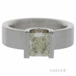 Solitär Diamant Ring Platin 950er Radiant ca. 1 ct. - Bild 2 Vorschau