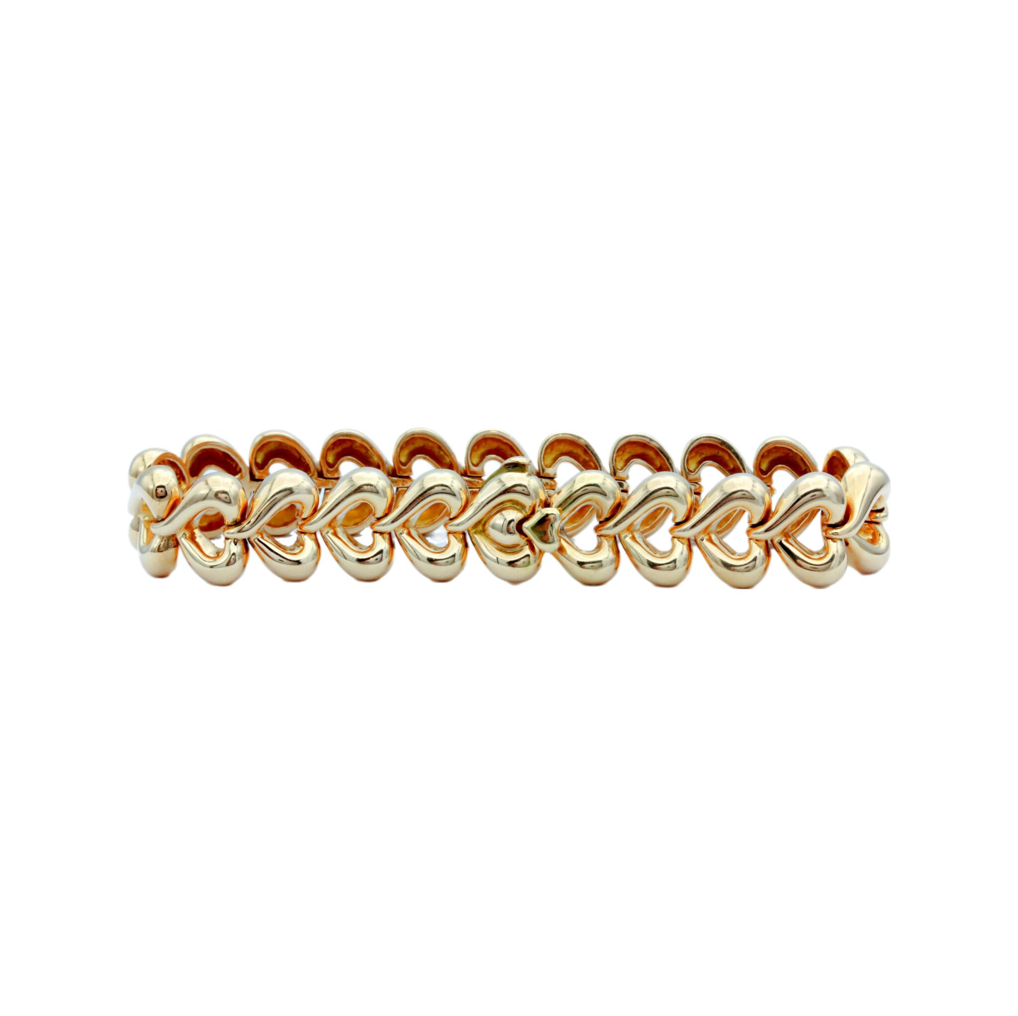 Van Cleef & Arpels Herz Armband 750/18K. 18cm
