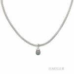 Diamant Collier m. Tahiti Zuchtperle Weißgold 750 / 18 kt. ca. 0,20ct. Vorschau