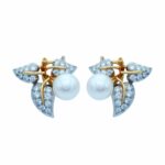 Tiffany & Co. Leaves Gelbgold / Platin Ohrclips mit ca. 1,09ct Diamanten Vorschau