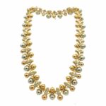 Tricolor Diamant Collier 750/18K 45cm Vorschau