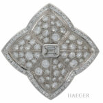 Diamant Brosche Weißgold 750 / Platin 950 mit 8ct Vorschau