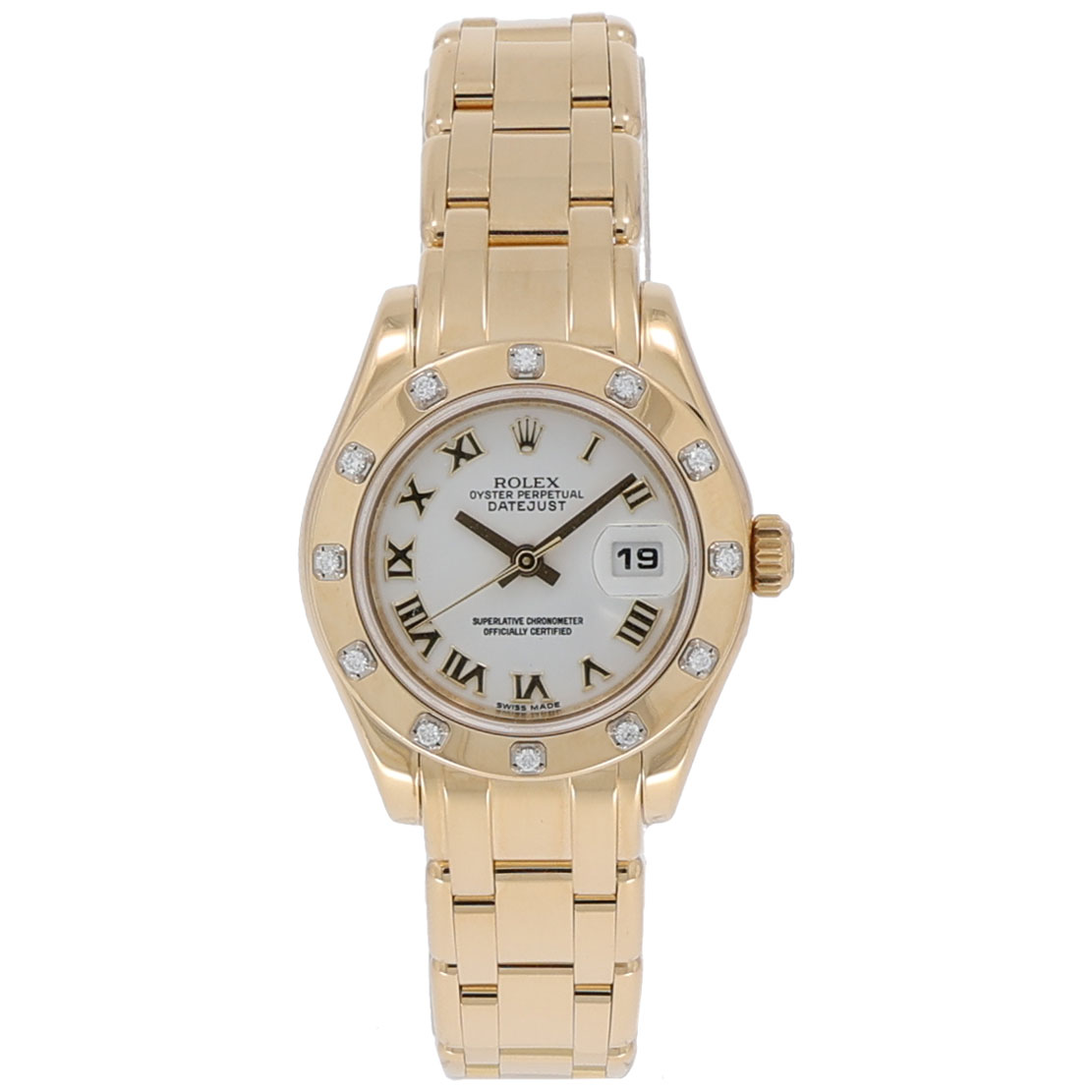Rolex Pearlmaster Lady-Datejust Pearlmaster 29mm Ref. 80318 Gold 18K Full Set LC100 2016