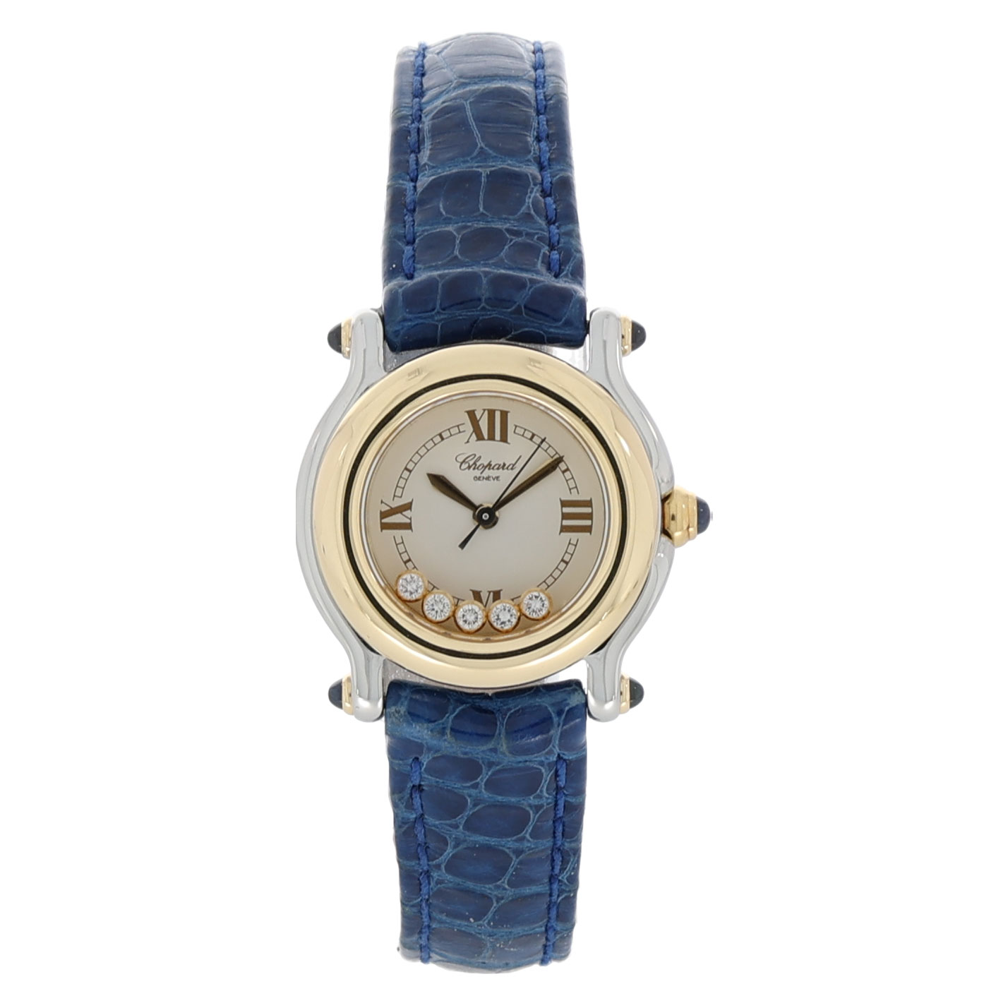 Chopard Happy Sport Ref. 27/8246-23 Stahl Gold Floating Diamonds Papers 1995