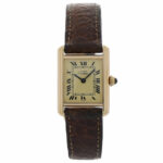 Cartier Tank Vermeil Ref. 1613 Argent 925 Ivory coulor dial Full Set 1996 Vorschau