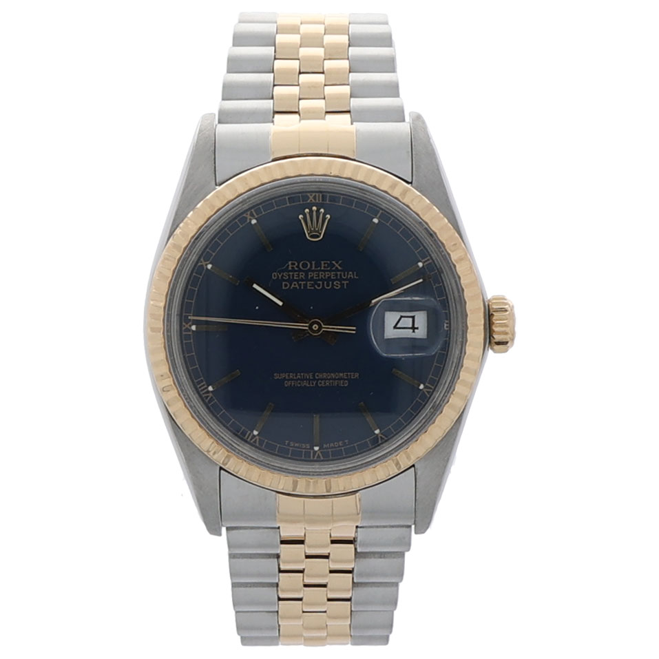 Rolex Datejust 36 Ref. 16013 Stahl/Gold 18K Jubilee blue dial ca. 1986