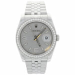 Rolex Datejust 36 Ref. 16244 Rolex Design Dial Factory Diamanten Full Set 2011 Vorschau