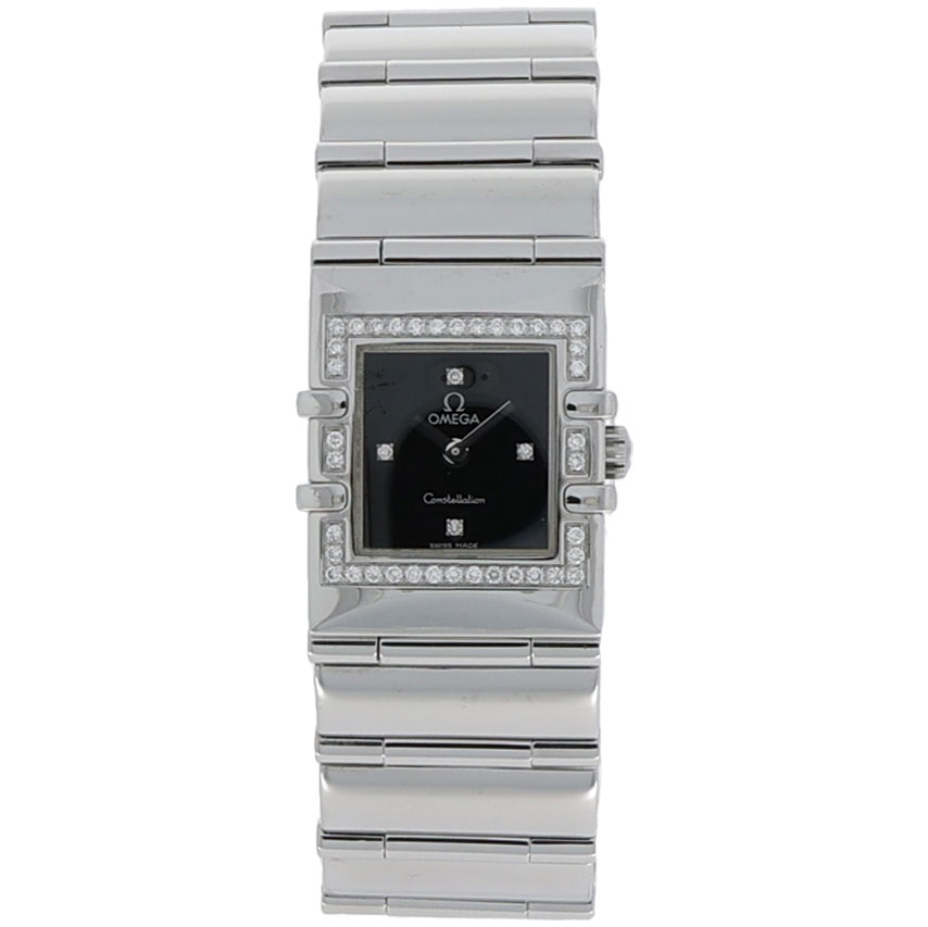 Omega Constellation Quadra Stahl/Diamanten mit Papieren 2002
