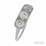 Art Deco Ring Gr.52 Platin 950 mit 1,5ct Altschliff Diamanten Vorschau