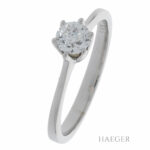 Solitärring Gr.55 Weißgold 585 / 14K mit ca. 0,5ct Diamant Vorschau