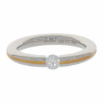 Niessing Spannring Gr.56 Platin 950 mit 0,26ct Diamant - Bild 2 Vorschau