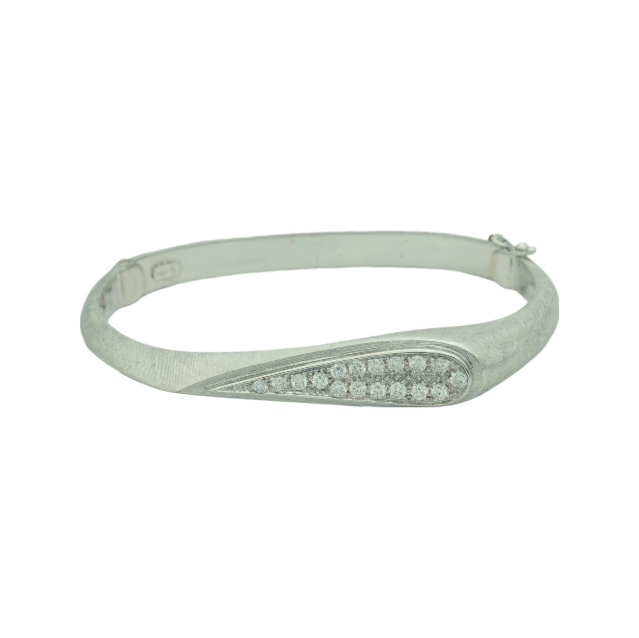 Diamant Armreif Weißgold 750/18K. ca. 16cm