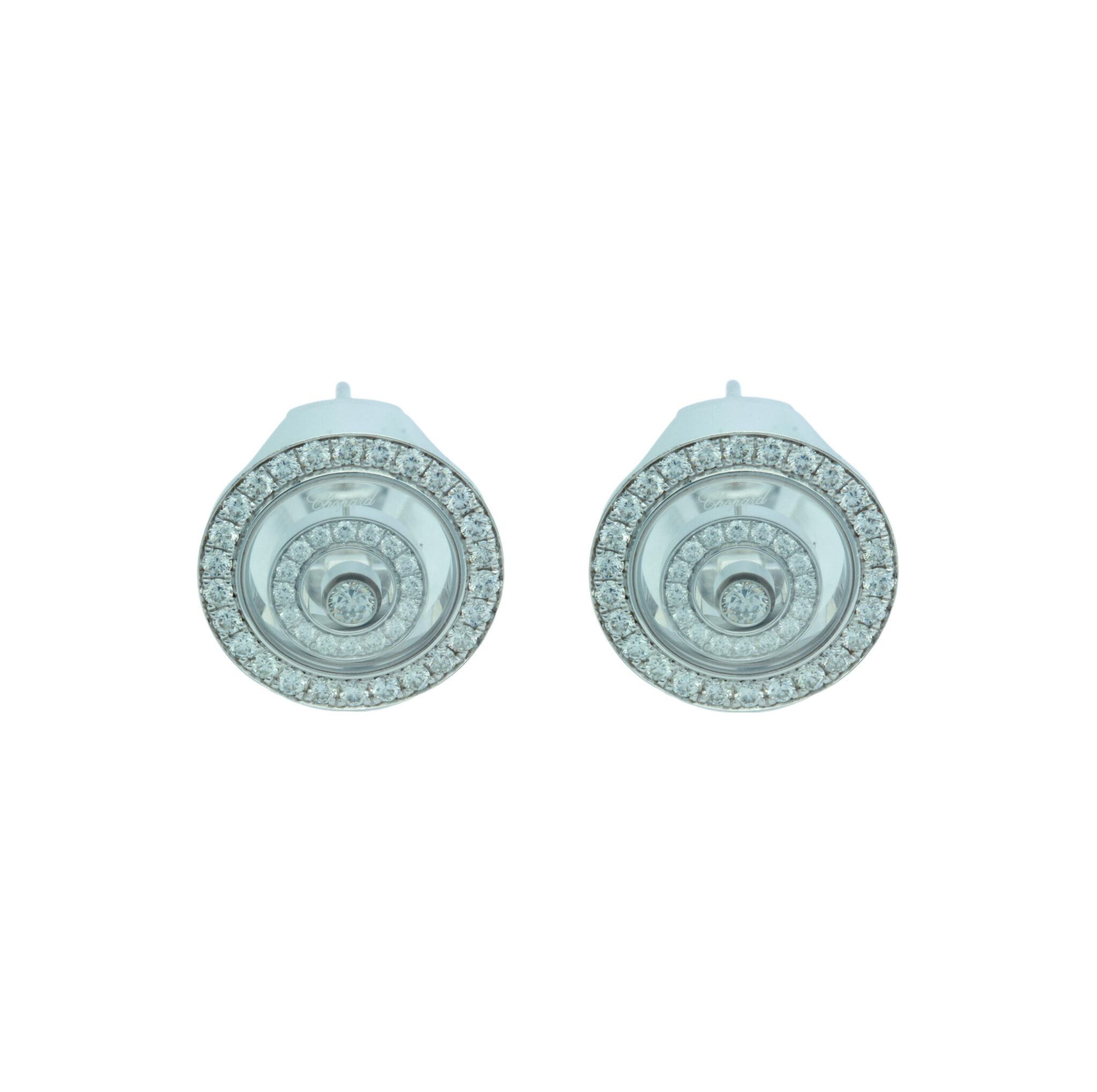 Chopard Happy Spirit Ohrclips Weißgold 750/18K. ca. 1,36 ct.