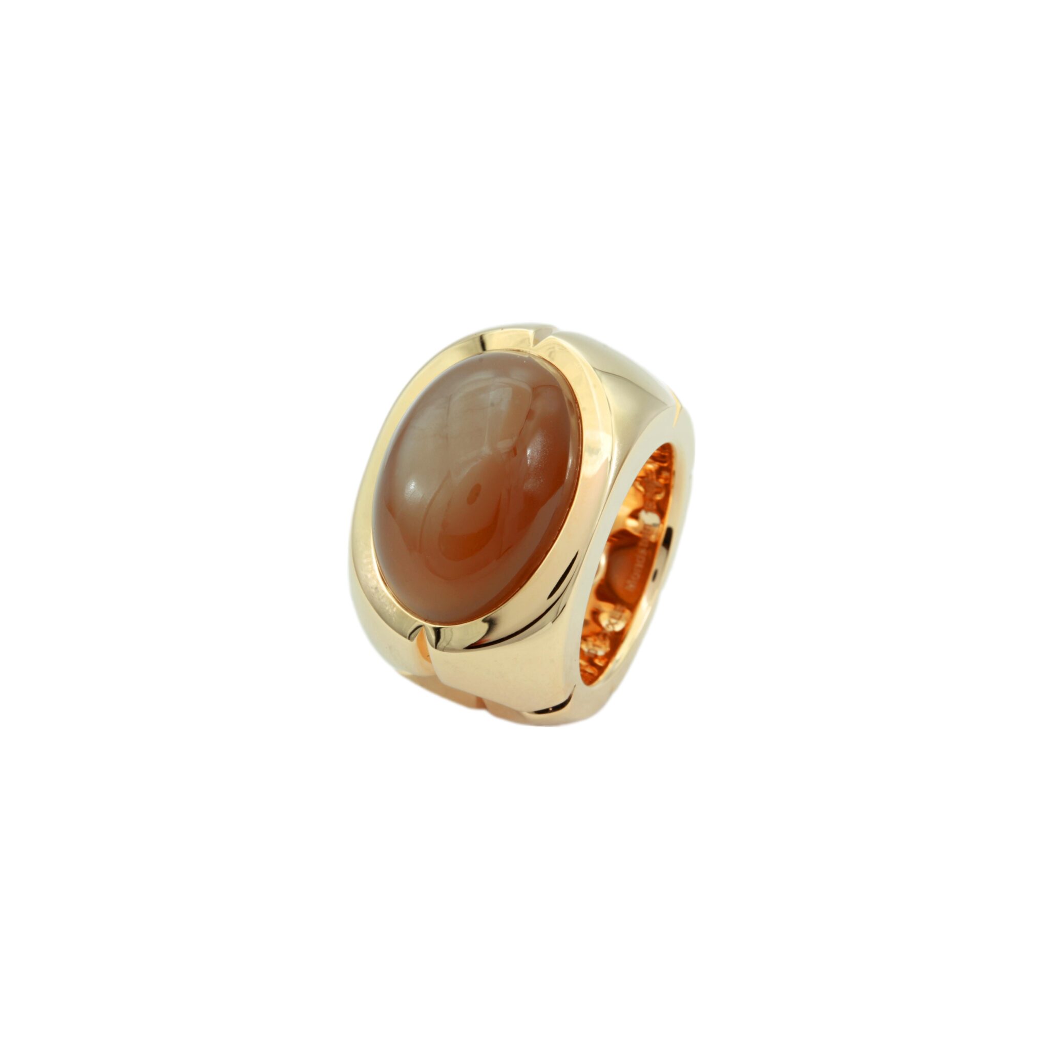 Jochen Pohl Mondstein Ring Roségold 750/18K. Gr 54
