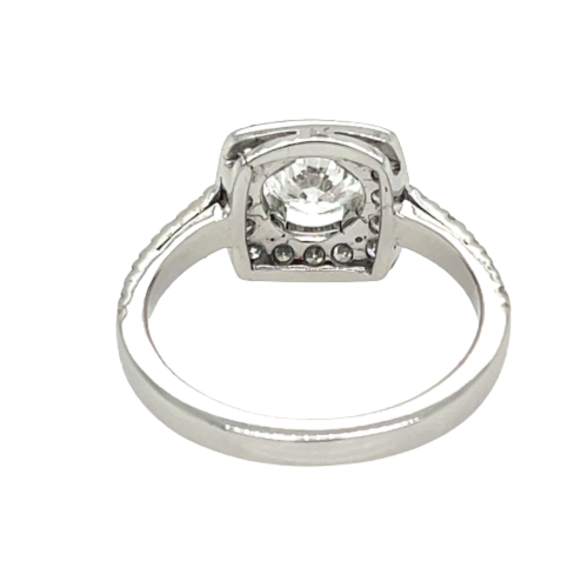 Entourage Ring Gr.58 0,90ct Diamant Weißgold 750/ 18K HRD Zertifikat - Bild 4