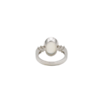 Cadeaux Mondstein Ring Gr.60 Weißgold 750 / 18K mit ca. 0,16ct Diamanten - Bild 4 Vorschau
