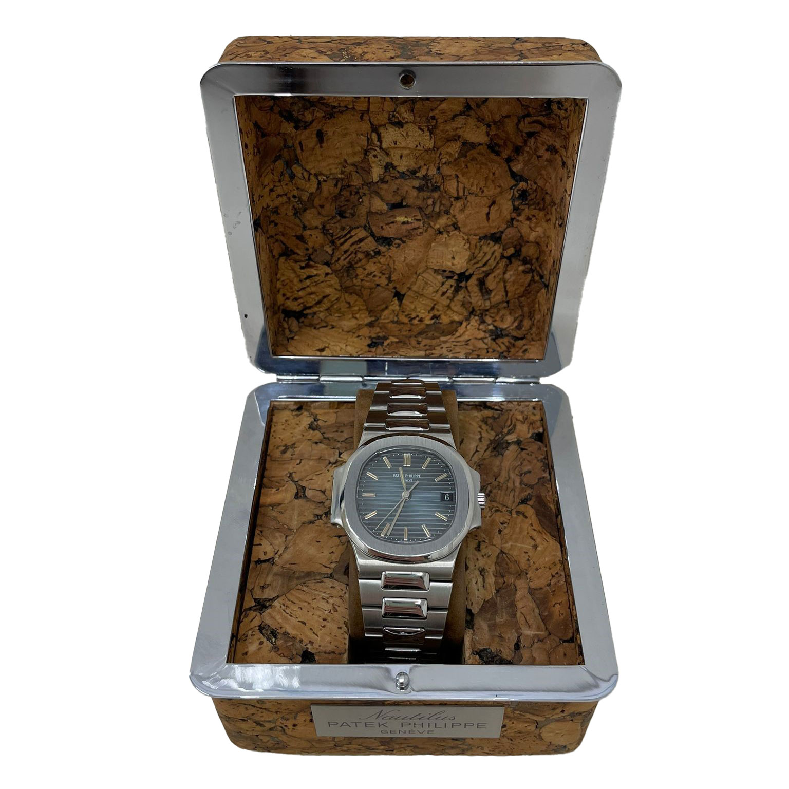 Patek Philippe Nautilus Ref 3800/001 Stahl aus 1. Hand Box Full Set 1982