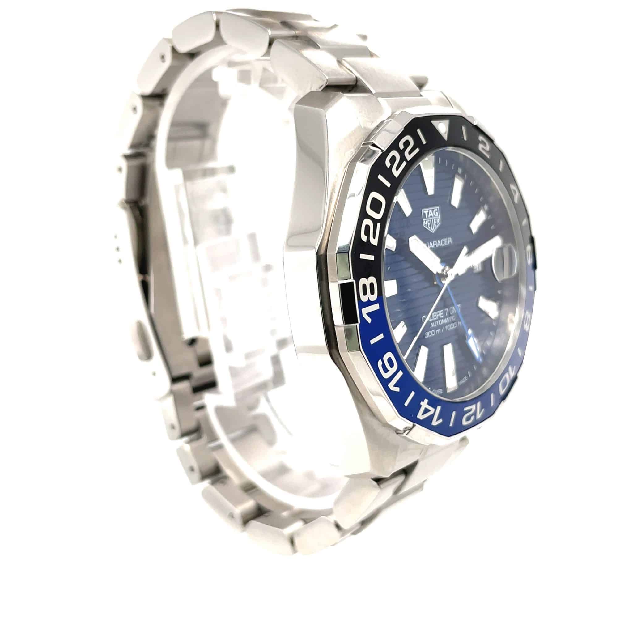 TAG Heuer Aquaracer 300m GMT BATMAN Calibre 7 blaues Zifferblatt, ungetragen - Bild 5
