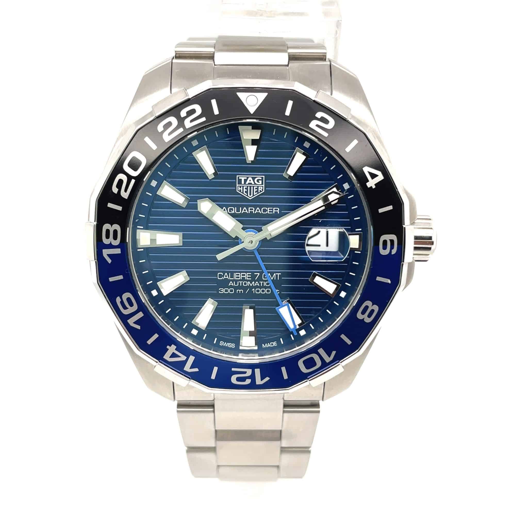 TAG Heuer Aquaracer 300m GMT BATMAN Calibre 7 blaues Zifferblatt, ungetragen - Bild 14