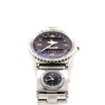 Breitling Chronospace Ref. A56012 Steel Black, Quarz Digital/Analog+GMT - Bild 5 Vorschau