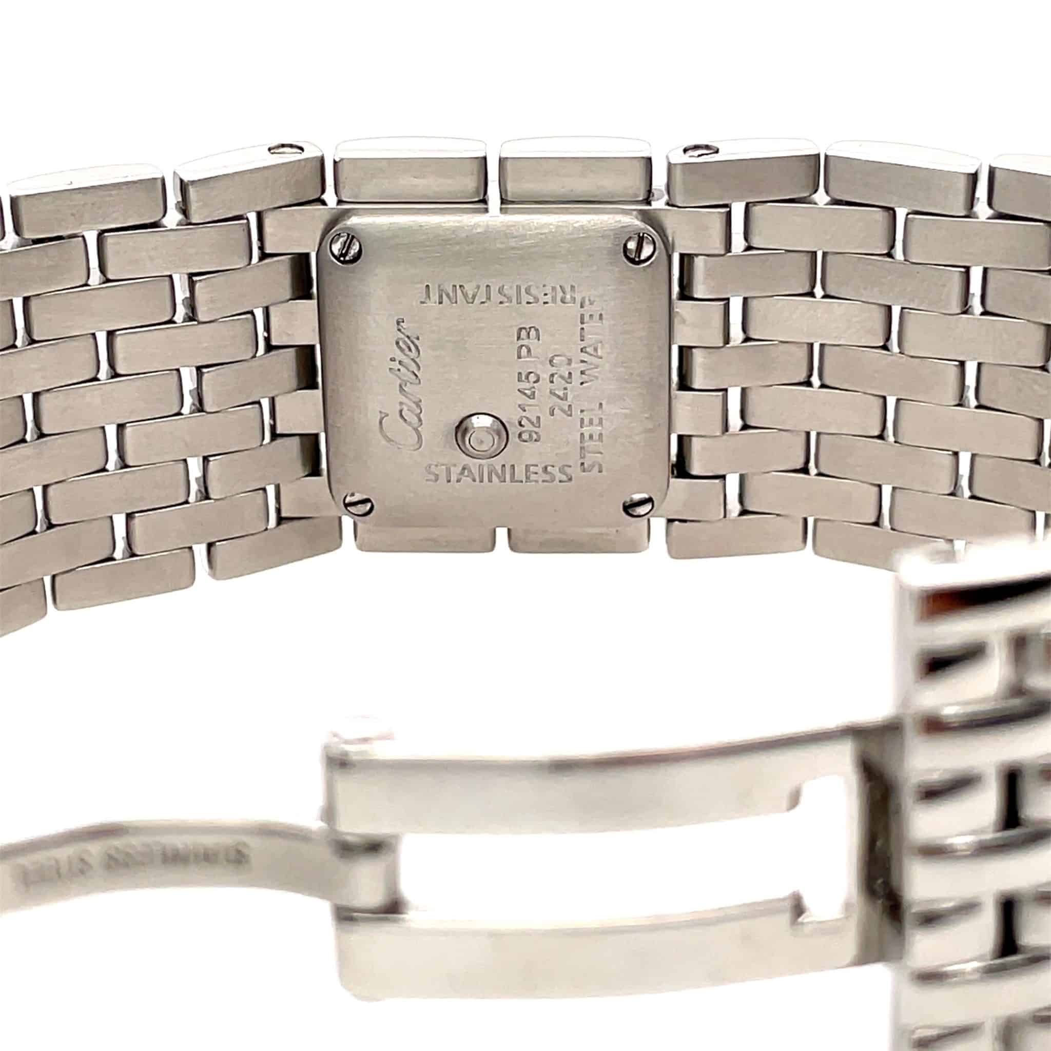 Cartier Ladies Panthere Ruban Stahl VINTAGE Watch VERY RARE Sehr guter Zustand - Bild 9