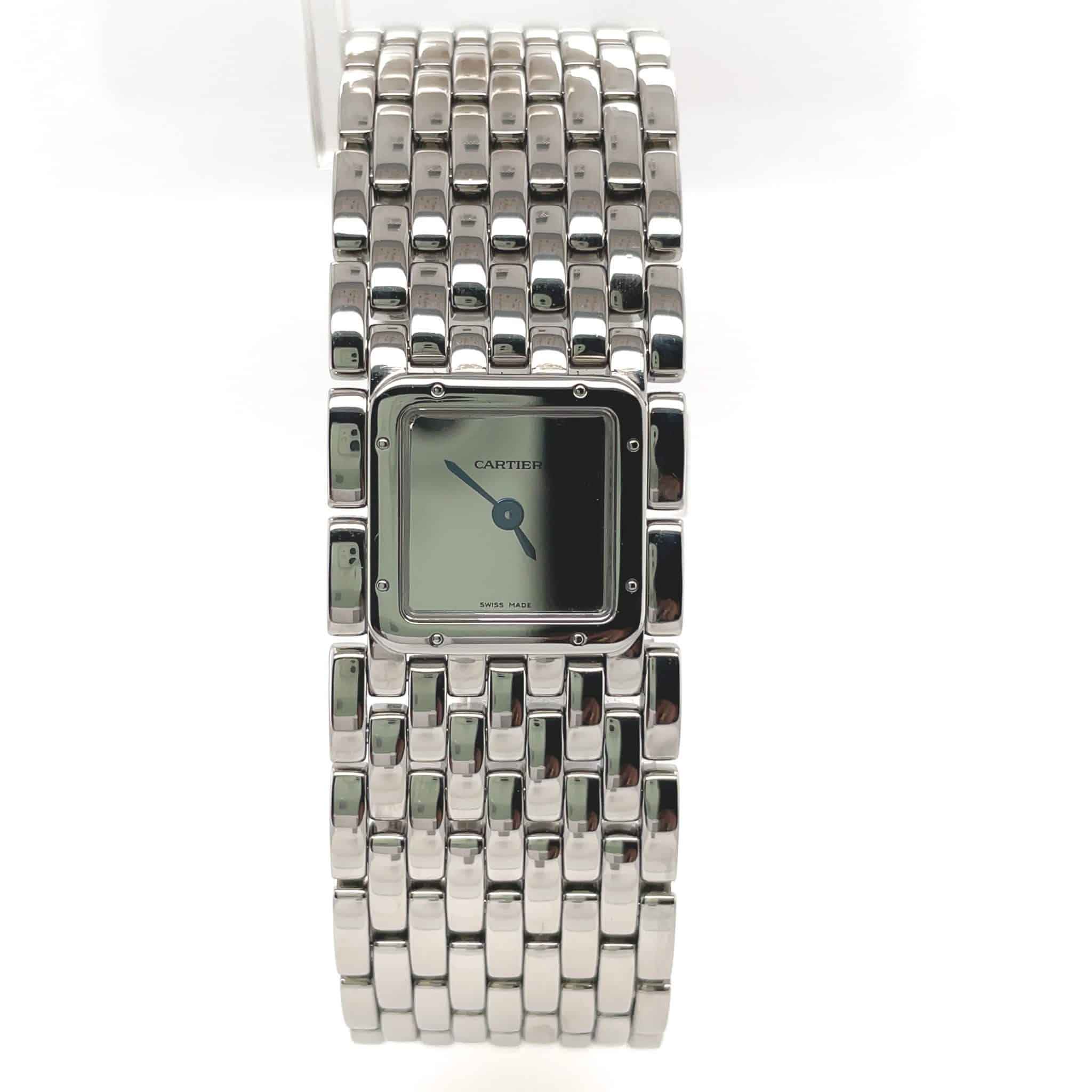 Cartier Ladies Panthere Ruban Stahl VINTAGE Watch VERY RARE Sehr guter Zustand - Bild 2
