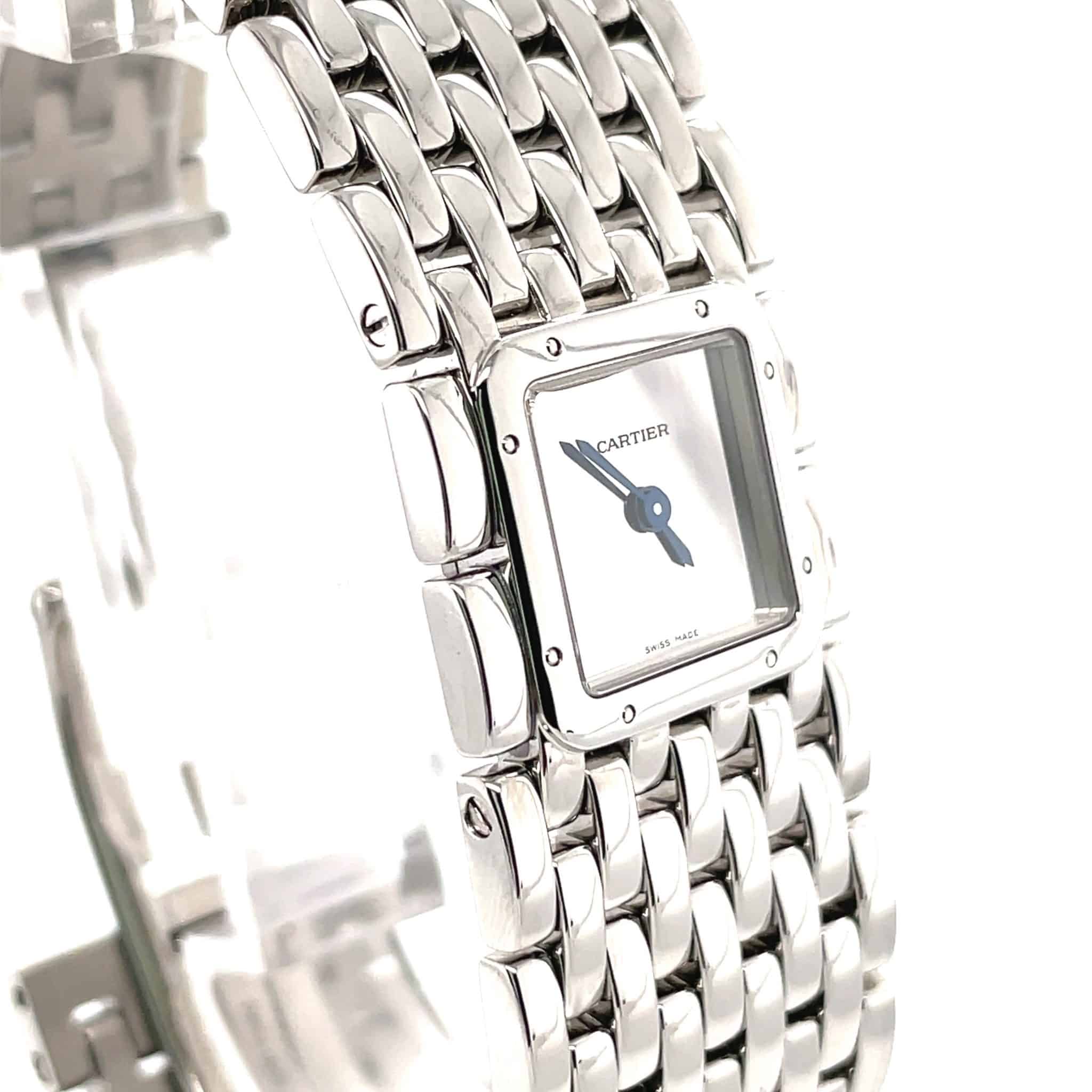 Cartier Ladies Panthere Ruban Stahl VINTAGE Watch VERY RARE Sehr guter Zustand - Bild 3