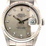 Rolex Datejust 36 Ref.16234 Stahl/WG750 Diamanten UNPOLISHED 1. Hand Full Set 2000 - Bild 8 Vorschau