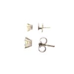 Solitärohrstecker ca. 0,40 ct Diamanten Weißgold 585/ 14K - Bild 5 Vorschau