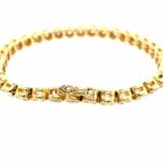 Tennisarmband 17,5cm ca.6,30ct Brillanten Armband Gelbgold 585/14K - Bild 2 Vorschau