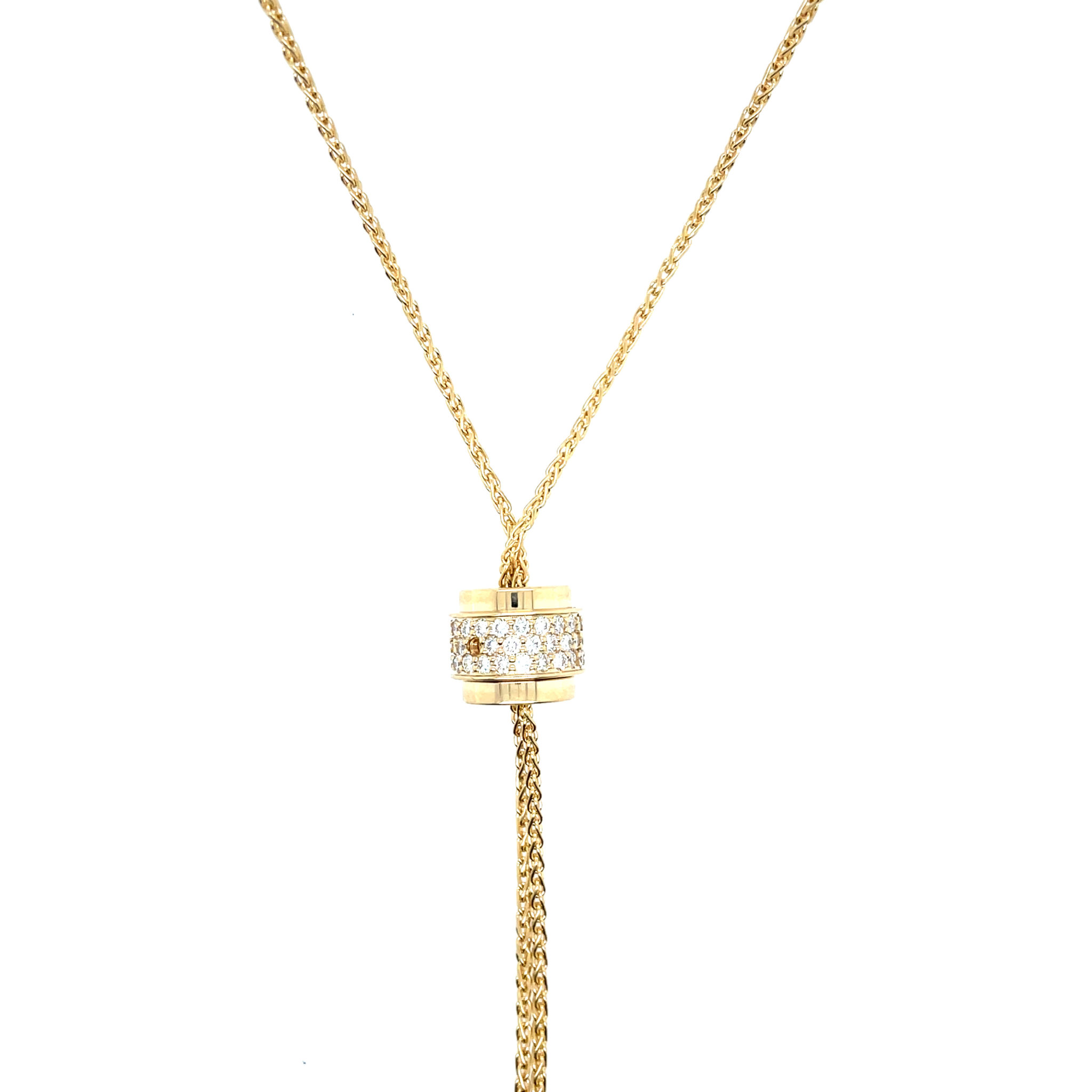 Piaget Collier 37cm ca. 1,2 ct Diamanten Gelbgold 750/ 18K