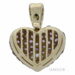 Diamant Herz Anhänger Gelbgold 585 / 14 K. ca. 0,50 ct. - Bild 2 Vorschau